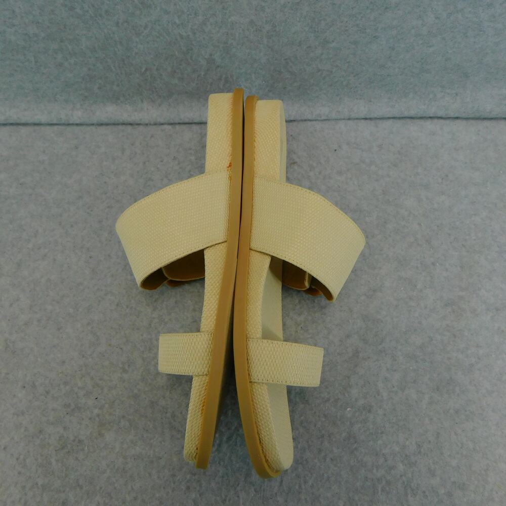 Dolce Vita Shoes Genzel Wheat Straps Beige Slip On Sandals - Size 9 New - Picture 5 of 10